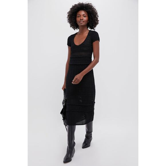 ISABEL MARANT ETOILE Black Aurore Dress Size 38 NWT Retail $790 Tuckernuck - Picture 1 of 6